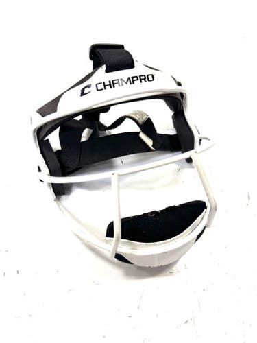 Used Champro FIELDERS MASK BB/SB Fielders Mask White One Size 11860-C000298208