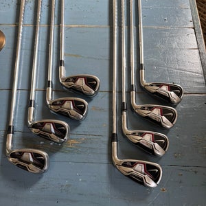 Men's Nike VRS X Right Handed Iron Set Regular Flex (8 Clubs) #4 - #9, PW, AW Steel Shaft (Used)