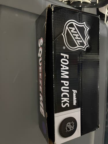 Franklin huge lot of foam hockey pucks