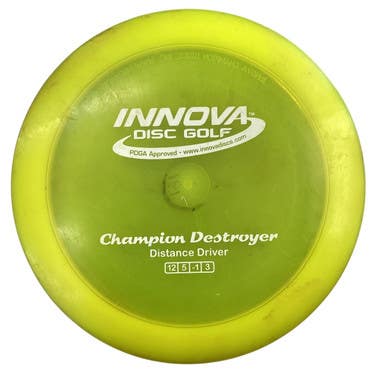 Used Innova CHAMPION DESTROYER Disc Golf Driver Yellow 11760-S000082292