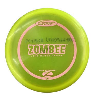 Used Discraft ZOMBEE Disc Golf Driver Yellow 11760-S000082293