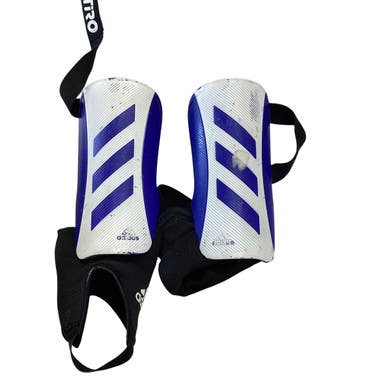 Used Adidas Soccer Shin Guards Junior Royal Blue SM 11760-S000082203