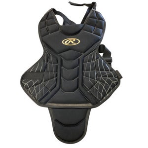 Used Rawlings CHEST PROTECTOR Catchers Chest Protector Black Junior 11760-S000082198