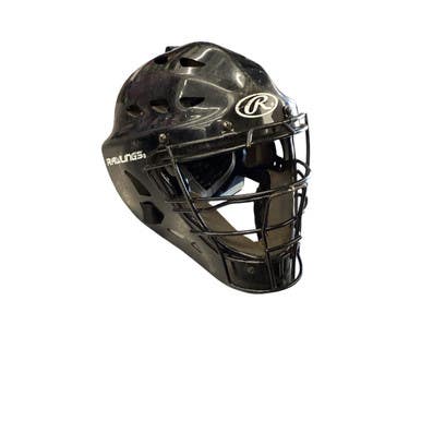 Used Rawlings CFA2-REVC Catchers Helmet w/Mask Black M/L 11760-S000082196