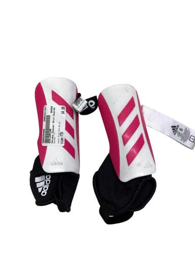 Used Adidas Soccer Shin Guards Youth Pink And White Youth 11347-S000255890