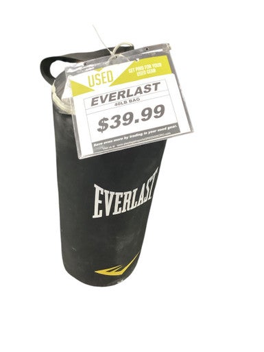 Used Everlast 40 LB BAG Boxing Heavy Bag Black 40 lb 11347-S000255881