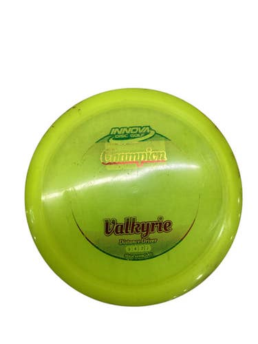 Used Innova CHAMPION VALKYRIE Disc Golf Driver Neon Green 175g 11347-S000255850