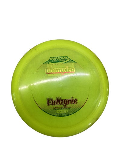 Used Innova CHAMPION VALKYRIE Disc Golf Driver Neon Green 175g 11347-S000255850