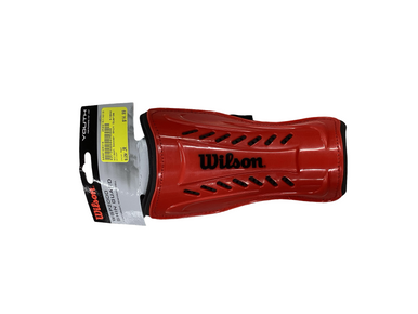 Used Wilson Soccer Shin Guards Junior Red Junior 11613-S000168316