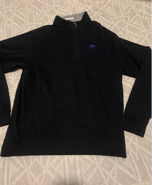 Peter Millar Kansas State 1/4 Zip Pullover Adult XL Black