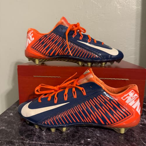 11 Nike Vapor Carbon Elite Fly TD 2014 ORANGE NAVY BRONCOS AUBURN