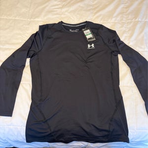 Under Armour Cold Gear Armour Fitted Crew - Black - Large- NEW WITH TAGS
