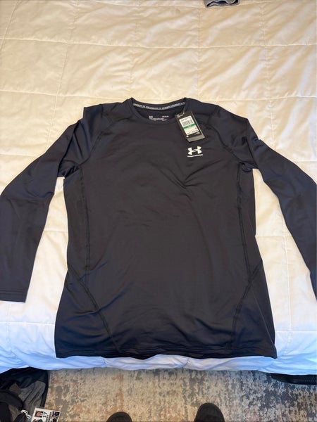 Under Armour Cold Gear Armour Fitted Crew - Black - Large- NEW WITH TAGS