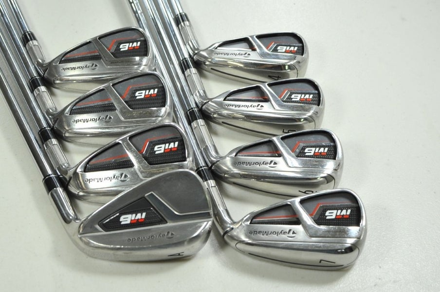 TaylorMade M6 4-PW,AW Iron Set Stiff Flex Right KBS MAX 85g Steel # 202903