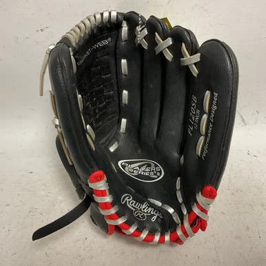 Used Rawlings Players Series PL120SB Baseball Glove RH Throw Black And Red 12" 11855-S000191283