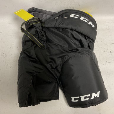 Used CCM TACKS 3092 Senior Pant Black And Optic Yellow LG 11855-S000191241