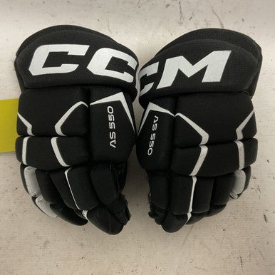 Used CCM TACKS AS550 Youth Gloves Black 8" 11855-S000191232
