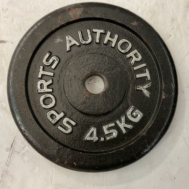 Used SPORTS AUTHORITY Standard Plate Black 10 lb 11855-S000191213