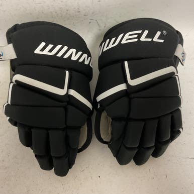Used WinnWell AMP 500 Junior Gloves Black And White 12" 11855-S000191187