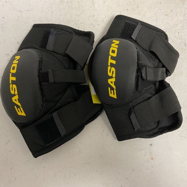 Used Easton STEALTH Senior Elbow Pads Black And Yellow LG 11855-S000191163