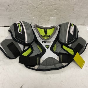 Used Bauer SUPREME 50 Junior Shoulder Pads Black And Neon Green SM 11855-S000191136