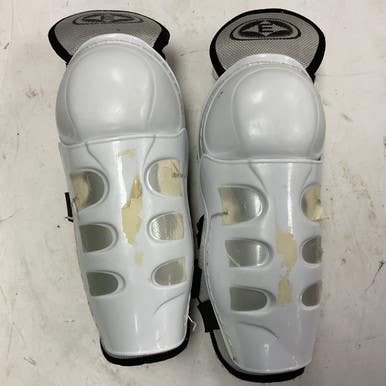 Used Easton Youth Shin Guards White 8" 11855-S000191373