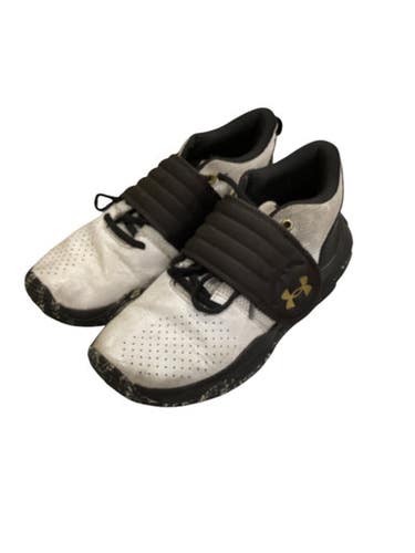Used Under Armour Basketball Shoes M White Youth 06.0 11884-S000053005