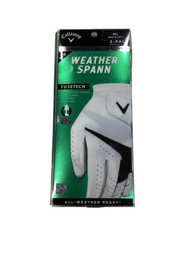 Used Callaway Mens Golf Glove White MD 11884-S000052938