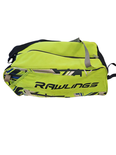 Used Rawlings SMALL DUFFLE NEON YELLOW BB/SB Player Carry Bag None 11850-S000021538