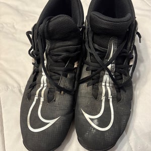 Nike Alpha Menace 3 Shark Men's Football Cleats Black/White, Size 10.5