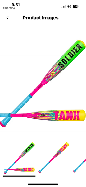 2025 Tank Composite USSSA Certified Bat (-8) 22 oz 30"