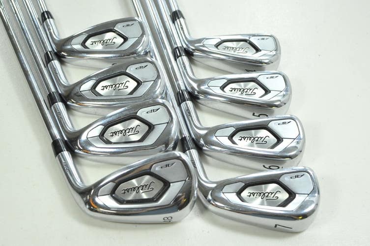 Titleist 718 AP3 4-PW,48* Iron Set Stiff Flex Right AMT Black S300 Steel #202904