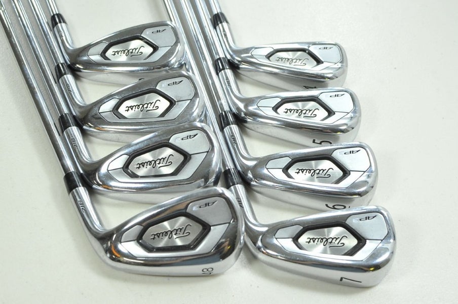 Titleist 718 AP3 4-PW,48* Iron Set Stiff Flex Right AMT Black S300 Steel #202904