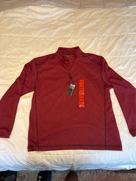 Maroon Medium Pebble Beach 1/4 Zip Pullover - NEW WITH TAGS