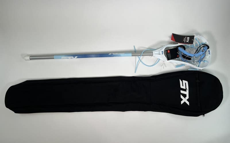 STX / Crux 100 Girl's Lacrosse Stick / 4 Sight+ Youth Eyegard / Stick Bag / READ