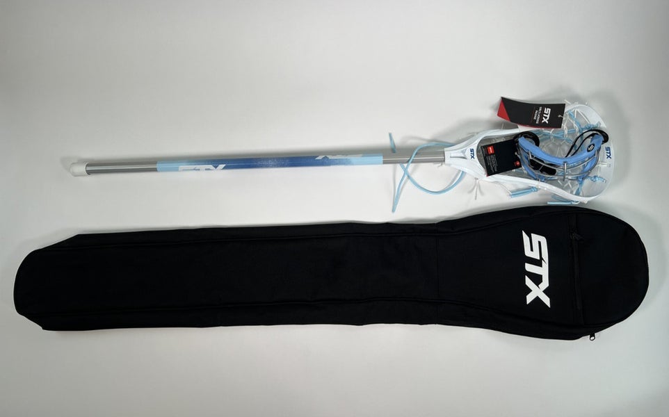 STX / Crux 100 Girl's Lacrosse Stick / 4 Sight+ Youth Eyegard / Stick Bag / READ
