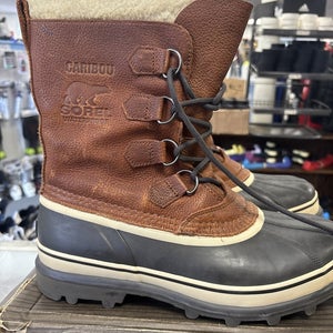 Brand New Mens Size 9.5 Sorel Caribou Waterproof Winter Boots. Tobacco Color