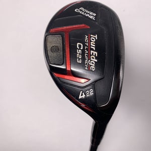 Tour Edge Hot Launch C523 4 Hybrid 22* Hot Launch 55g Regular Graphite Mens RH