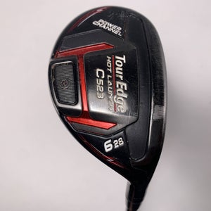 Tour Edge Hot Launch C523 6 Hybrid 28* Hot Launch 55g Regular Graphite Mens RH