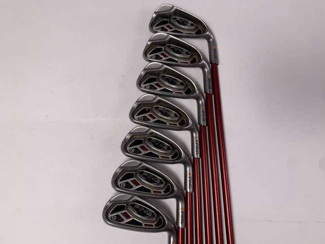 Ping G15 Iron Set 4-PW Orange Dot 2* Flat TFC 149 Ladies Graphite Womens RH