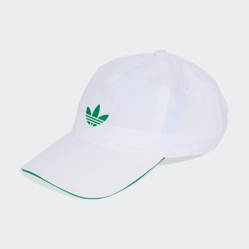 *NWT* ADIDAS UNISEX ORIGINALS BASEBALL CAP CLIMACOOL (WHITE/GREEN) #JX8835