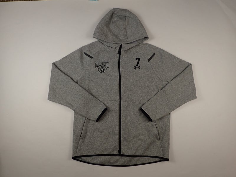 OHL Owen Sound Attack Under Armour Pro Stock Hoodie Full Zip - Size Large