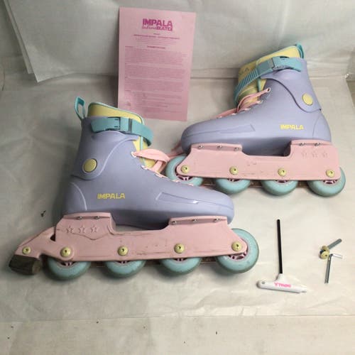 Impala Inline Women’s Pastel Purple Roller Blades Size 8  (Used)