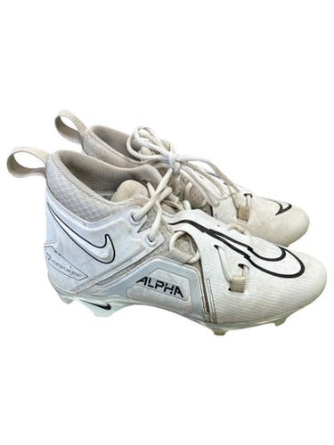Used Nike ALPHA Adult FB Cleats White Senior 8 11862-S000090969