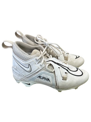 Used Nike ALPHA Adult FB Cleats White Senior 8 11862-S000090969