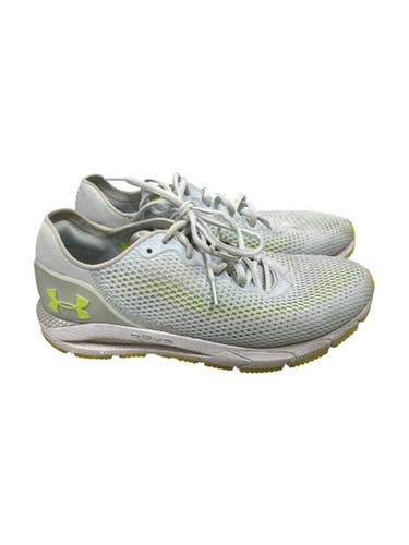 Used Under Armour HOVR Basketball Shoes M Grey And Lime Senior 10.5 11862-S000090786