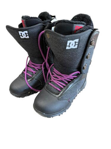 Used DC Shoes KARMA Mens Snowboard Boots Black Senior 8.5 11833-S000163853