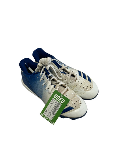 Used Adidas ICON BB/SB Cleats Royal Blue And White Junior 05 11692-S000140414