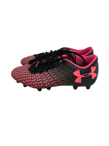 Used Under Armour Soccer Cleats Black And Pink Junior 04 11692-S000141755