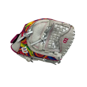 Used Wilson FLASH RH Throw Fastpitch Gloves Grey 11 1/2" 11692-S000141793